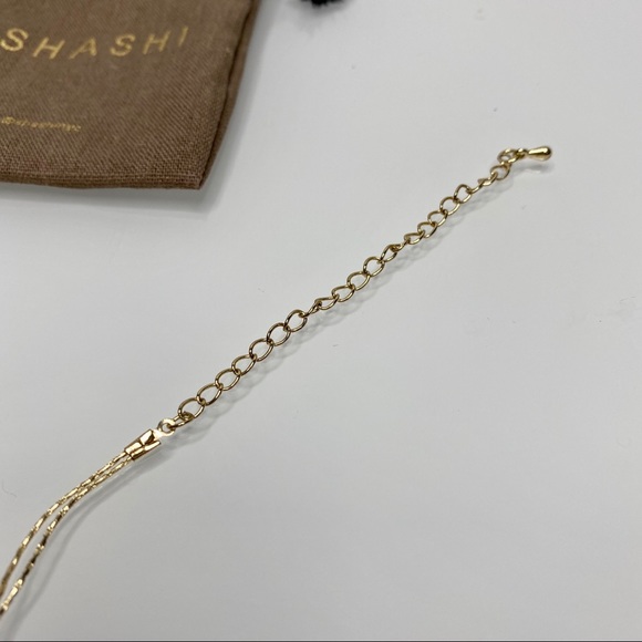 Gold Delicate Double Layered Short Necklace - Picture 4 of 6